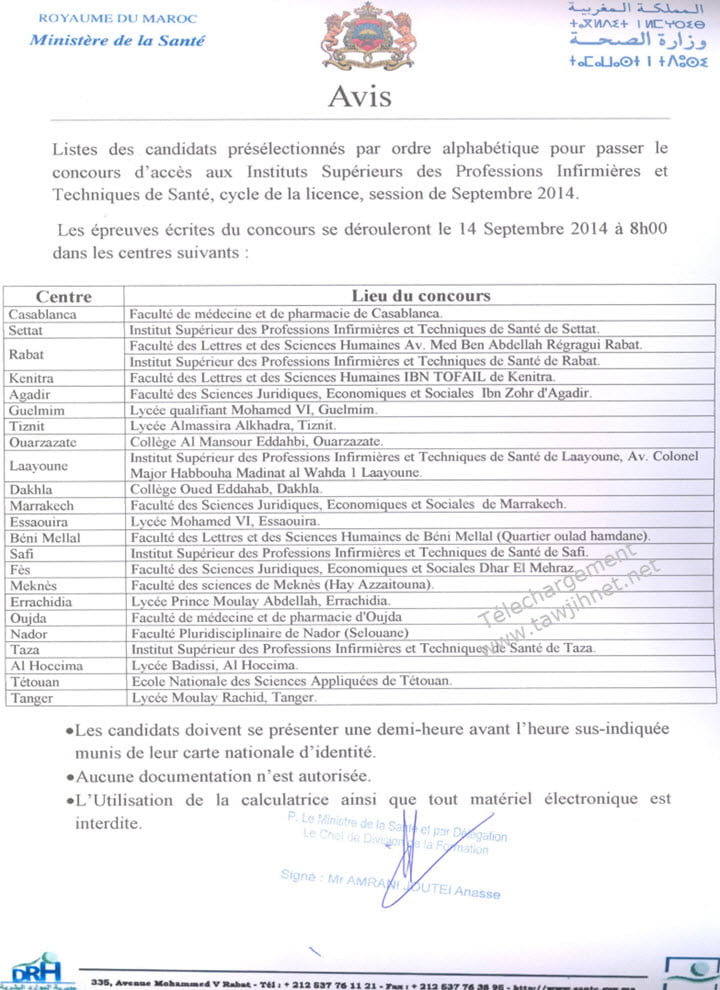 preselection+ISPITS+2014