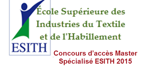 Concours Cycle Master Spécialisé ESITH Casa 2015-2016