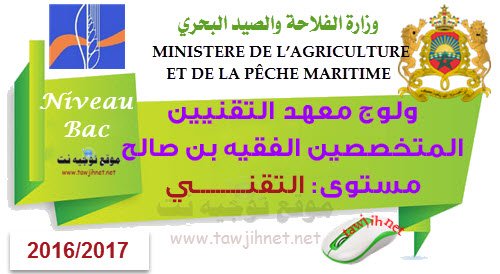 Institut Techniciens Agricole fqih ben saleh technicien