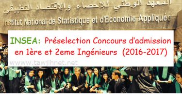 prselection Concours ENSEA ingenieur Rabat