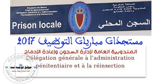 Délégation générale à l’administration pénitentiaire 2017
