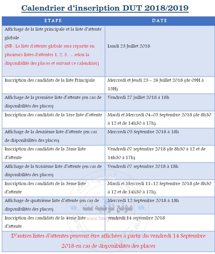 calendrier agregation 2018