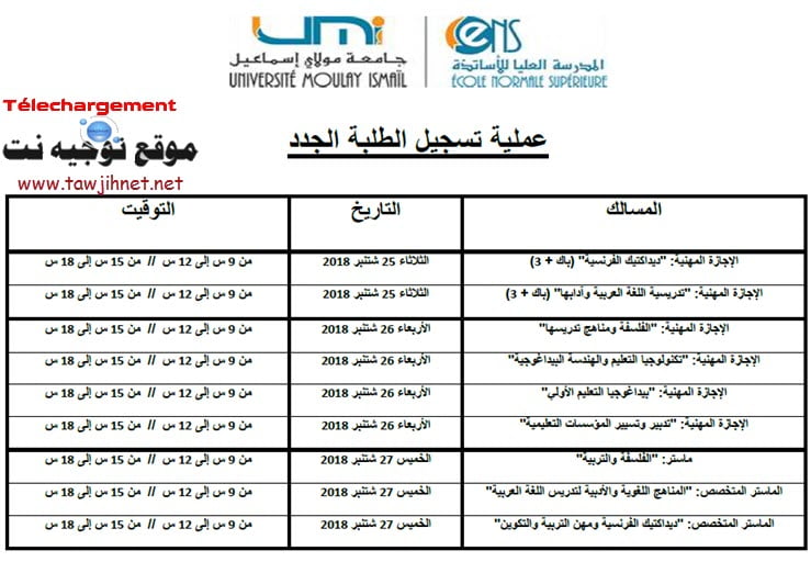 ENS Meknes 2018