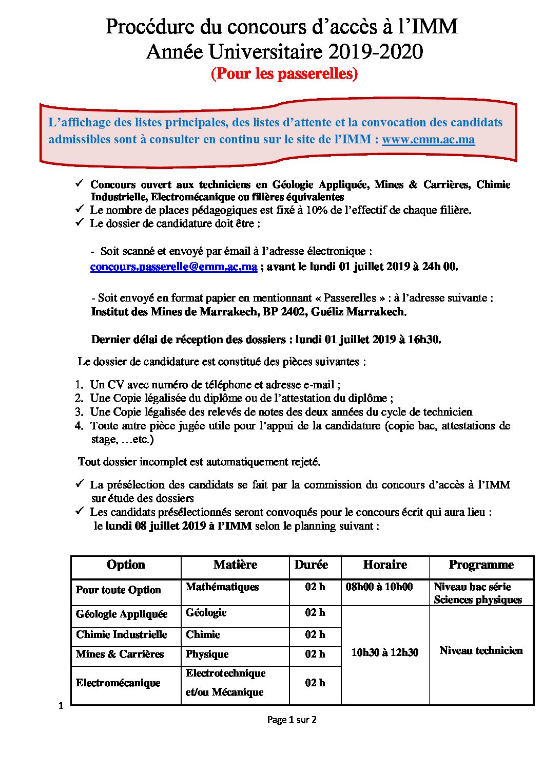 Lettre De Motivation Bts Géologie Appliquée