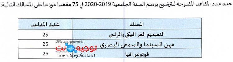 Concours ENSAD Casa Ecole Nationale Supérieure Art Design 2019 2020