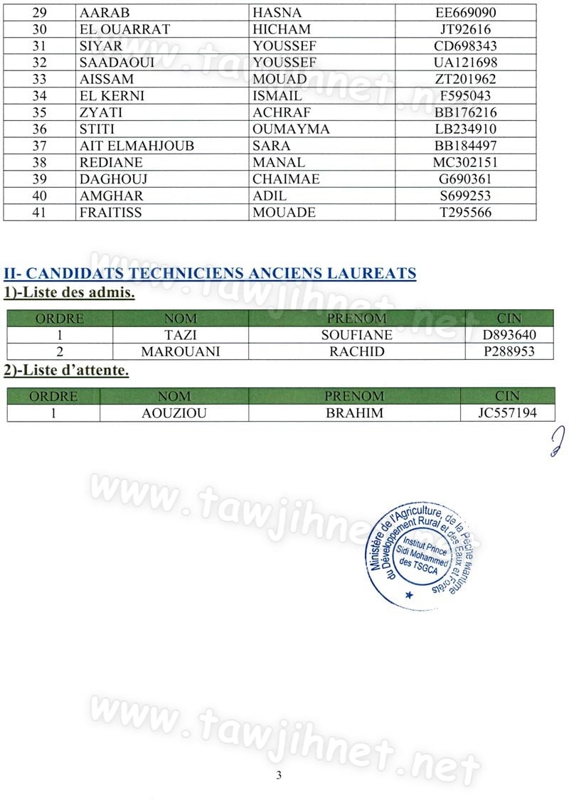 Liste CIA ipsm tawjihnet 2019 Page 3