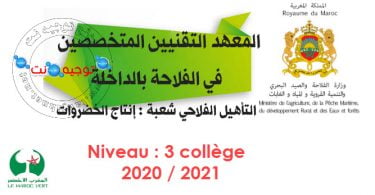Concours Qualification institut ts dakhla