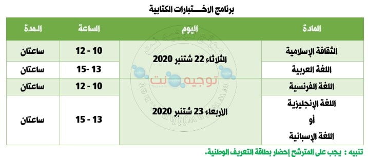 ecrit Concours Licence Dar El Hadith El Hassania Rabat 2020 2021