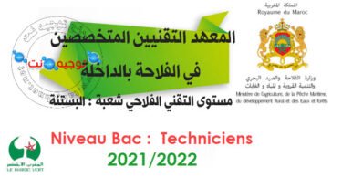 Concours Qualification institut techniciens dakhla 2021