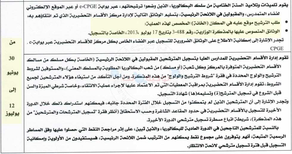 Résultats Sélection CPGE listes principales LP 2021 