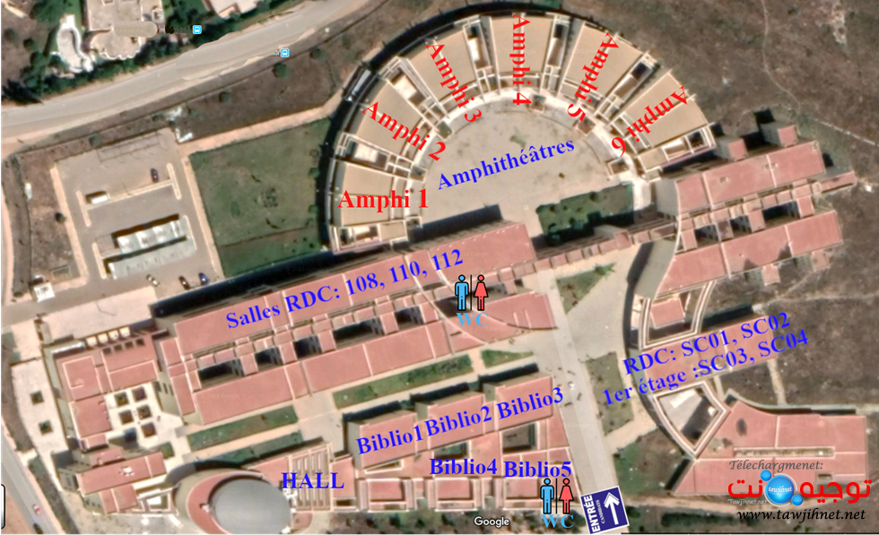 Plan FPK Faculte Polydisciplinaire de Khouribga