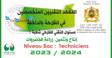 Concours techniciens institut techniciens dakhla 2023