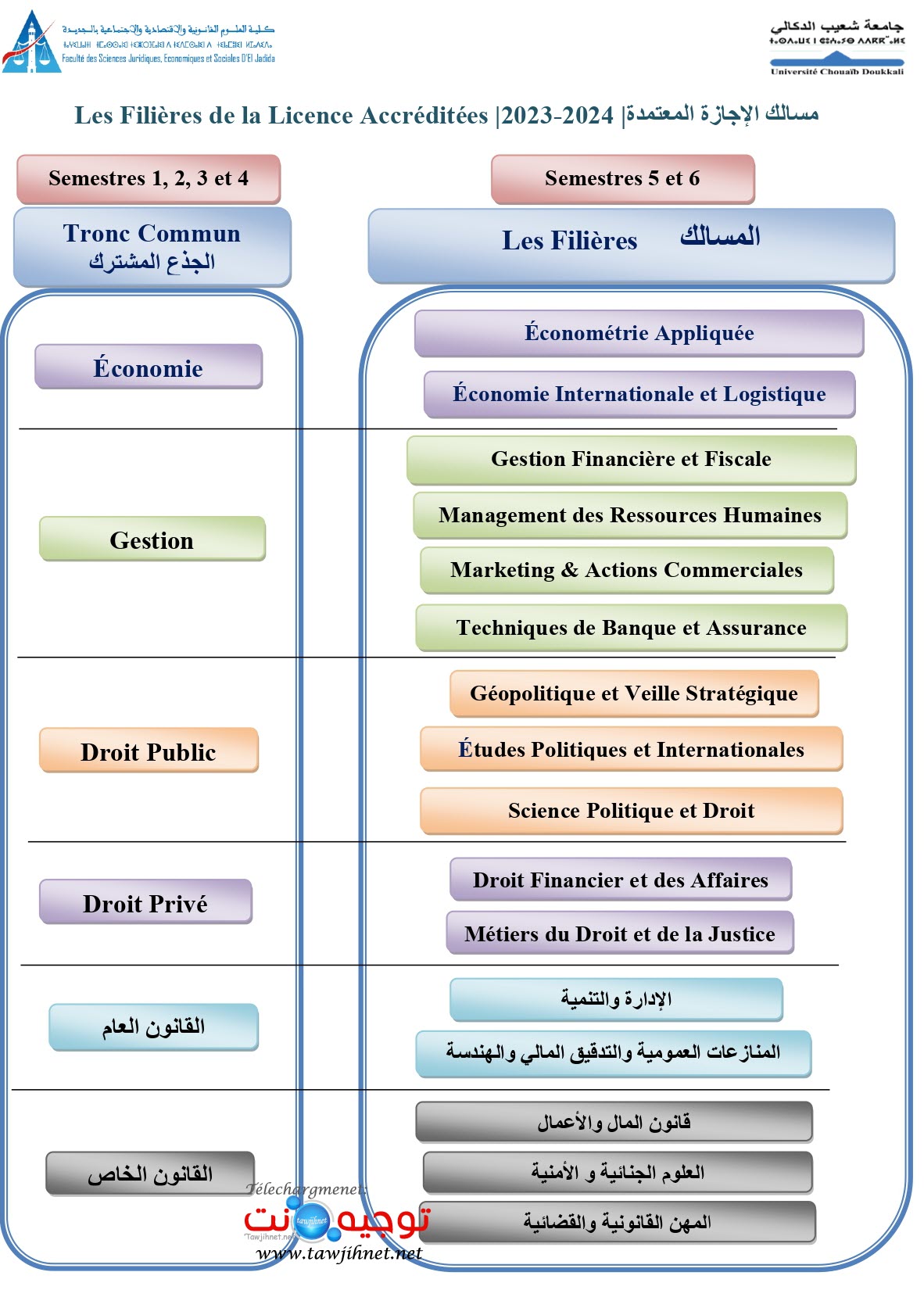 FSJES el Jadida licence 2024