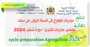 Resulats cycle preparation agregation 2024