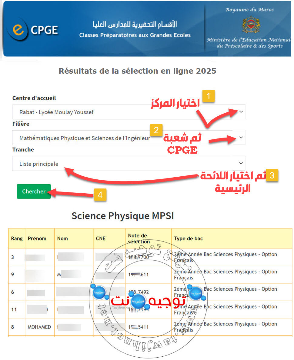 resultats cpge lp 2025