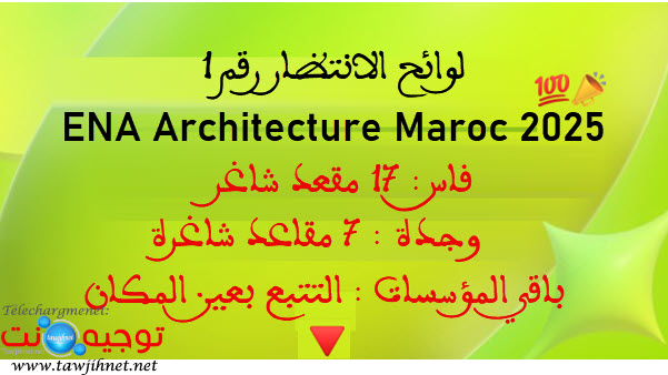 Liste Attente1 ENA Architecture 2025