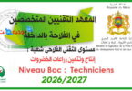 Concours techniciens institut techniciens dakhla 2026 2027