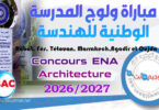 concours ena architecture 2026 2027
