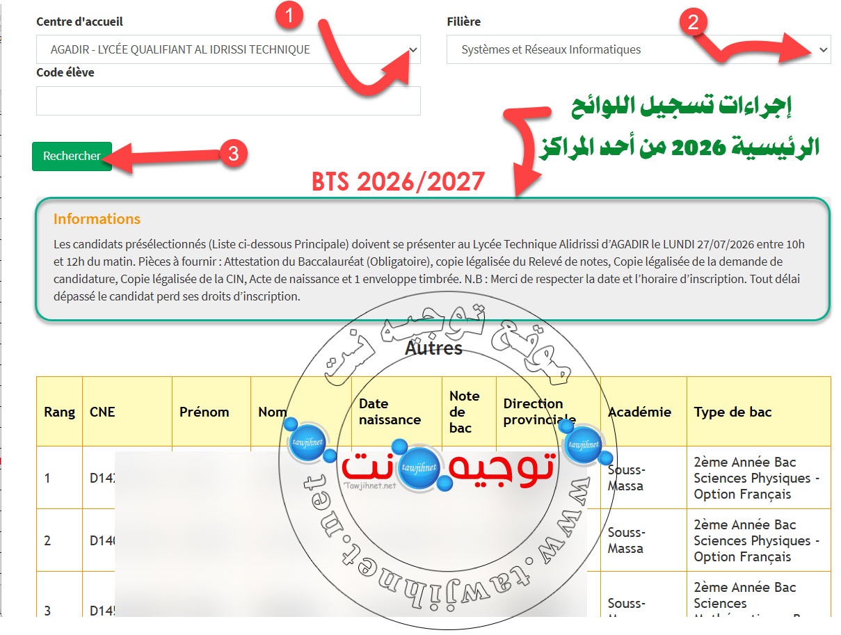 Resultats BTS 2026