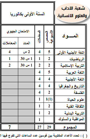 الاداب والعلوم الانسانية