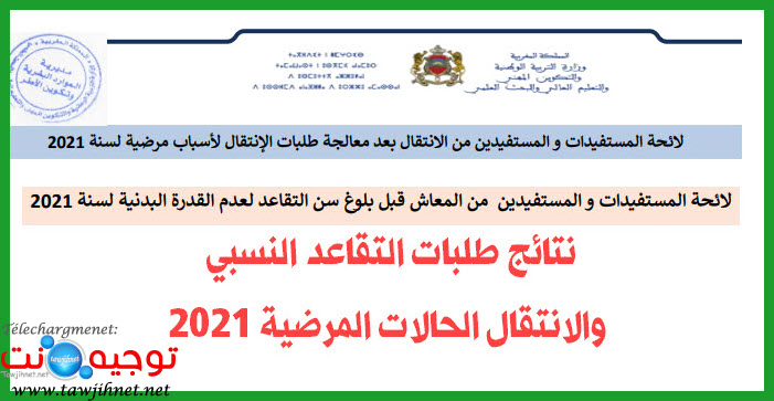 تائج طلبات التقاعد النسبي والانتقال الحالات المرضية 2021.jpg