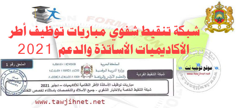 شبكة تنقيط شفوي مباريات توظيف أطر الأكاديميات الأاتذة والدعم  2021.jpg