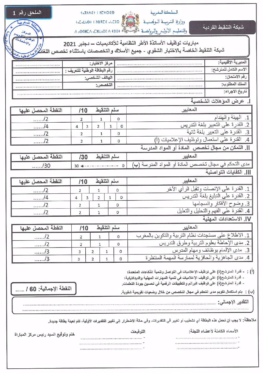 tawjihnet-1 شبكة تنقيط شفوي مباريات توظيف أطر الأكاديميات الأاتذة والدعم  2021.jpg