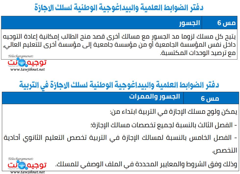 دفتر الضوابط العلمية والبيداغوجية الوطنية لسلك الاجازة في التربية.jpg