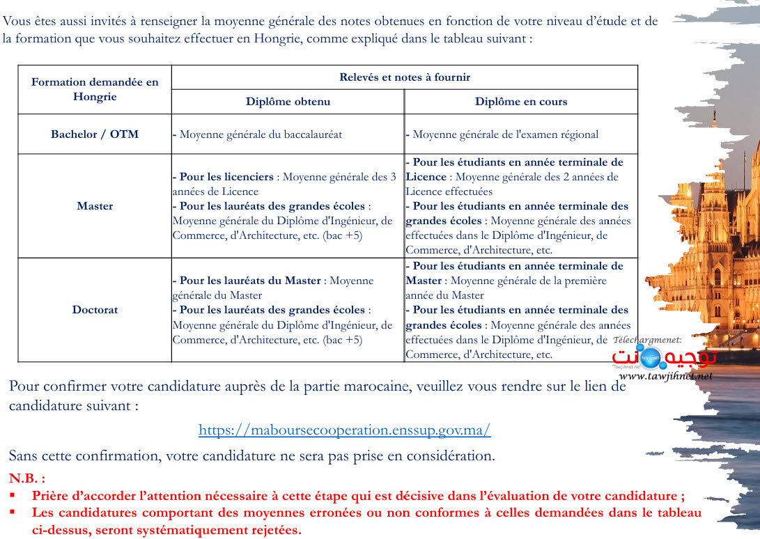منح هنغاريا Bourse Hongrie 2027-2026 -05-02-2025.jpg